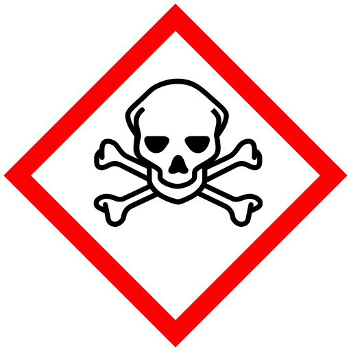 GHS06: Totenkopf mit gekreuzten Knochen